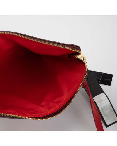 Marc Jacobs bordowa torba w napisy