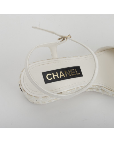 Chanel  espadryle na platformie