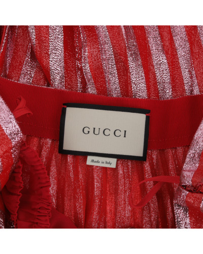 Gucci spodnica czerwona plisowana