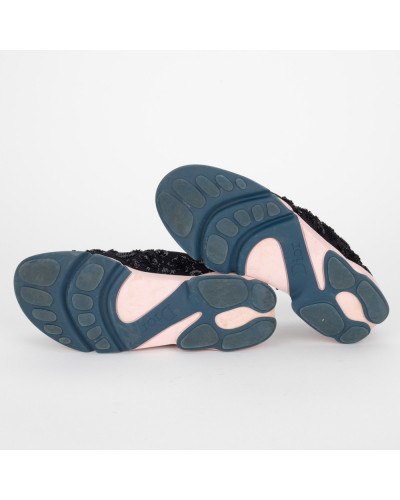 Dior Buty czarne sneakersy ze zdobieniami