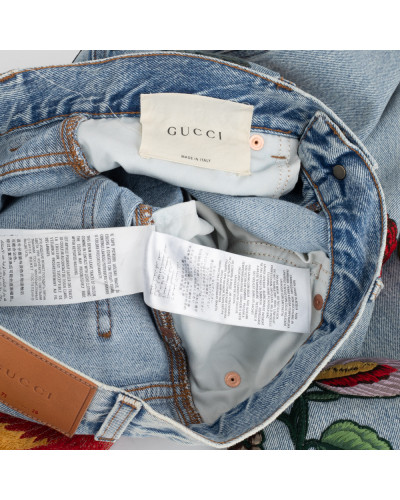 Gucci jeansy z haftem