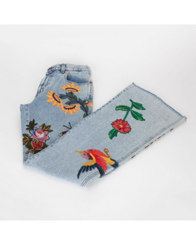 Gucci jeansy z haftem