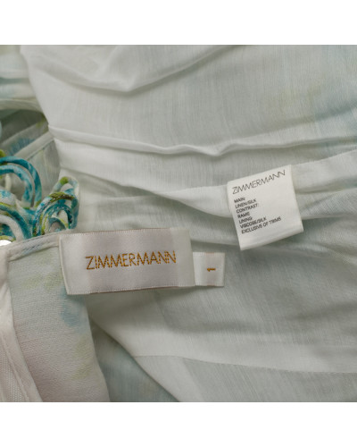 Zimmermann krotka sukienka w kwiaty