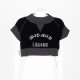 Miu Miu czarny welurowy top