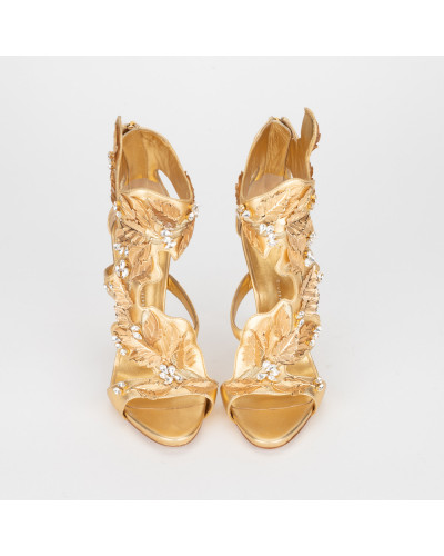 Giuseppe Zanotti  Buty złote sandałki