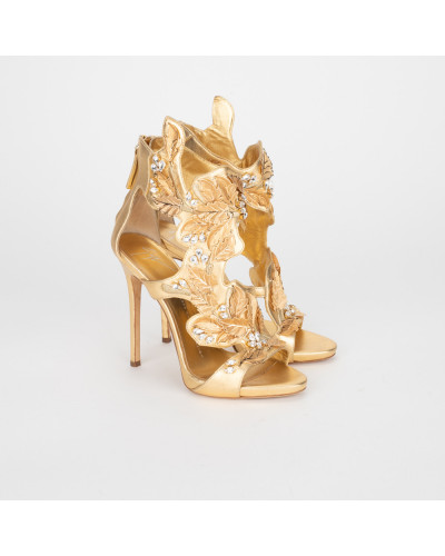 Giuseppe Zanotti  Buty złote sandałki