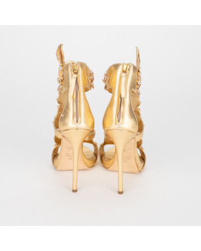 Giuseppe Zanotti  Buty złote sandałki