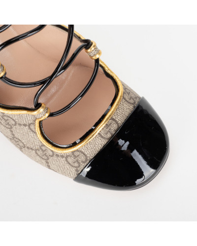 Gucci botki w monogram wysokie