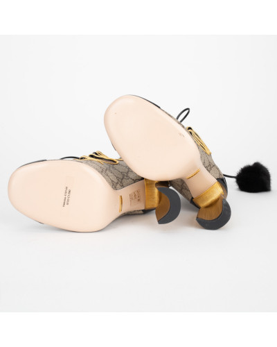 Gucci botki w monogram wysokie