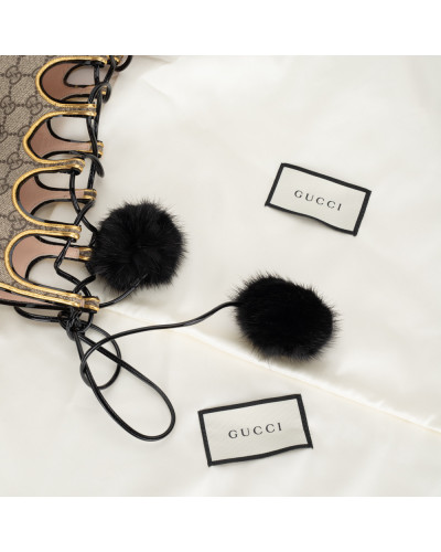 Gucci botki w monogram wysokie