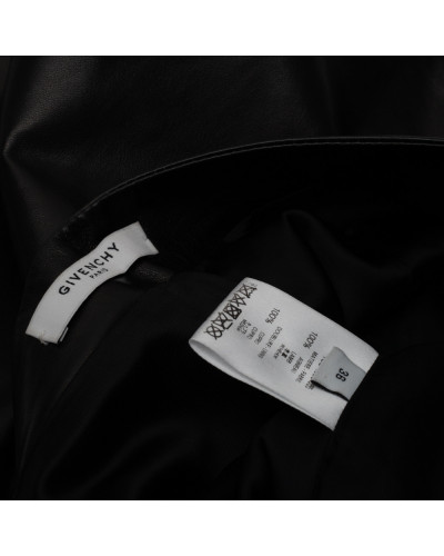 Givenchy czarna skórzana spodnica