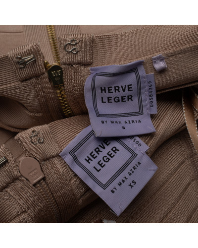 Herve Leger bezowy komplet