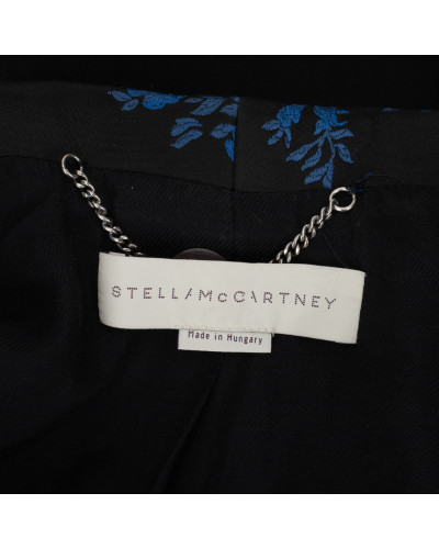 Stella McCartney Marynarka czarna z niebieskim