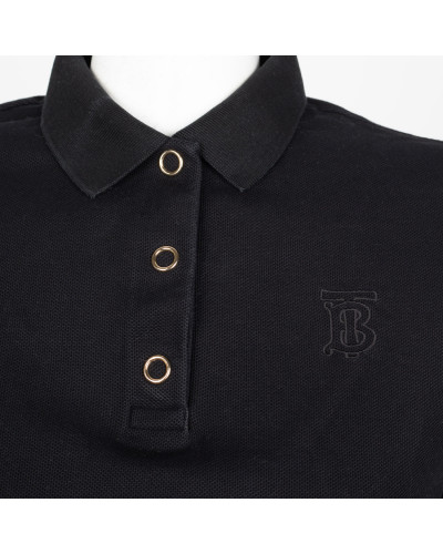 Burberry Bluzka czarna z kołnierzykiem