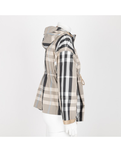 Burberry kurtka w bezowa krate