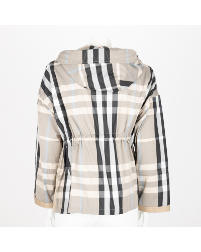 Burberry kurtka w bezowa krate