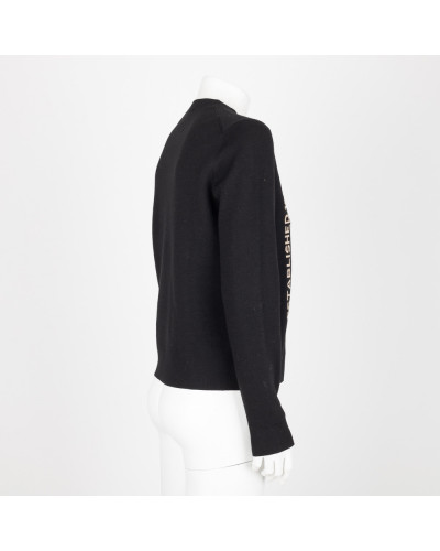 Burberry sweter  czarny z logo