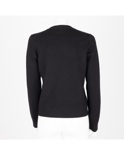 Burberry sweter  czarny z logo