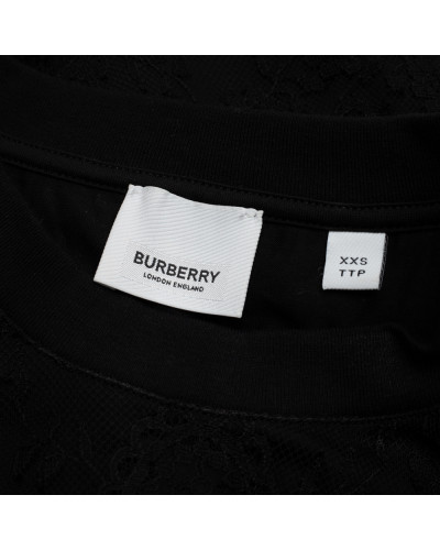 Burberry Bluzka czarna z siateczką