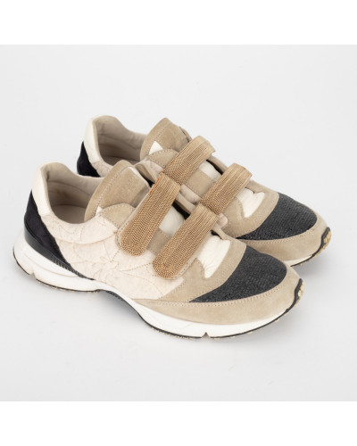 Brunello Cucinelli Bezowe sneakersy
