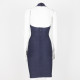 Herve Leger Sukienka granatowa