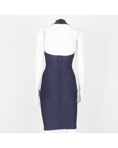 Herve Leger Sukienka granatowa