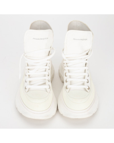 Alexander McQueen Buty sportowe białe wysokie trampki