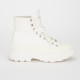 Alexander McQueen Buty sportowe białe wysokie trampki