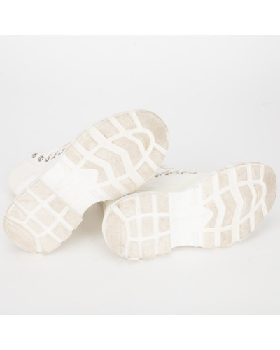 Alexander McQueen Buty sportowe białe wysokie trampki
