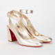 Christian Louboutin złote szpilki