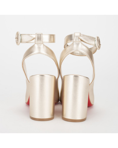 Christian Louboutin złote szpilki