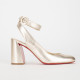 Christian Louboutin złote szpilki