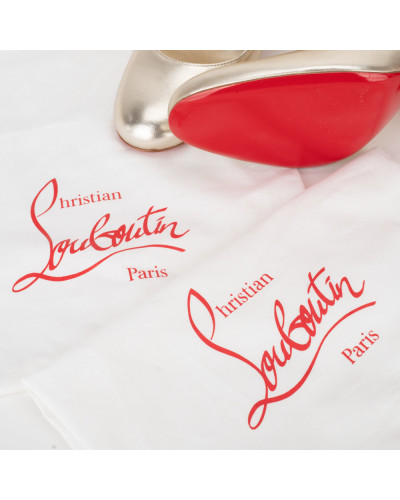 Christian Louboutin złote szpilki