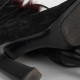 Roger Vivier Bordowe botki z futerkiem 37