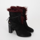 Roger Vivier Botki czarne z futerkiem 40