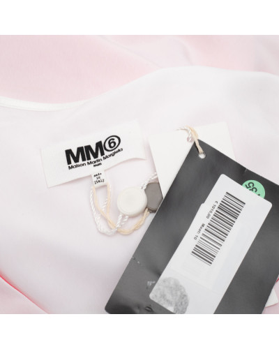 Maison Martin Margiela Sukienka biało-różowa