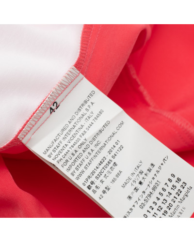 Maison Martin Margiela Sukienka biało-różowa