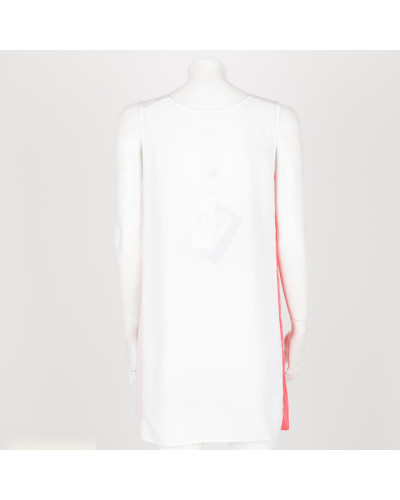 Maison Martin Margiela Sukienka biało-różowa
