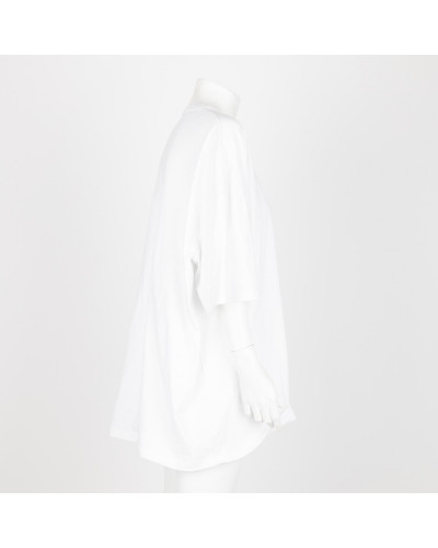 Comme des Garcons Ubranie Biały T-shirt z nadrukiem