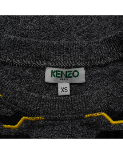 Kenzo Ubranie szaro-żołta bluza