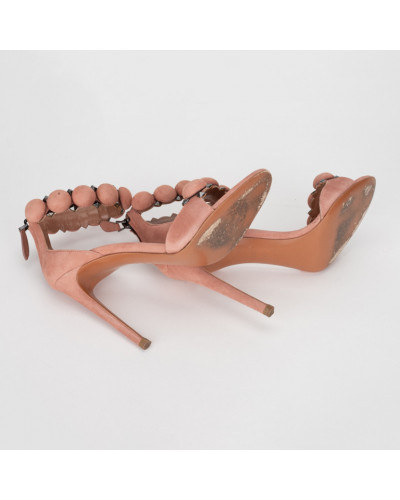 Alaïa Buty na obcasie pudrowy roz