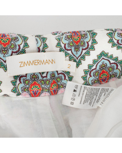 Zimmermann Ubranie Lniane spodenki we wzory