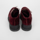 Jil Sander welurowe bordowe loafersy