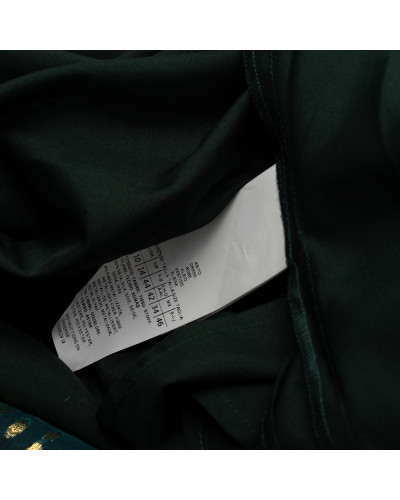 Max Mara Sukienka długa zielona w motyle