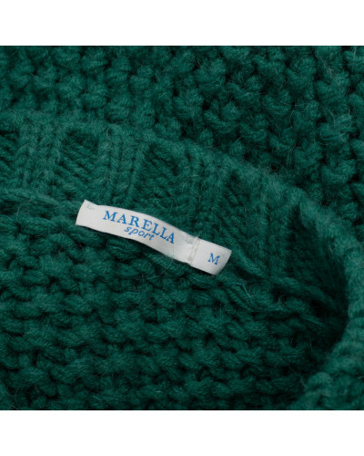 Marella Sweter zielony zapinany