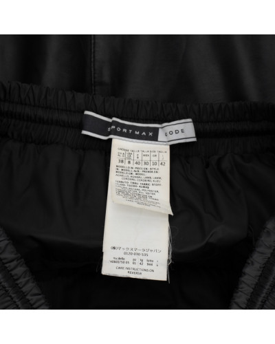 Max Mara Spódnica czrana ze skórą