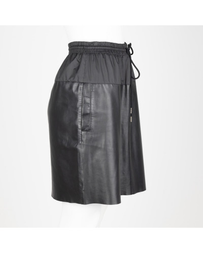 Max Mara Spódnica czrana ze skórą