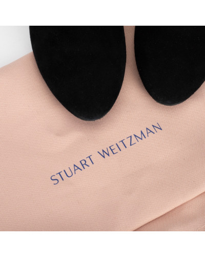 Stuart Weitzman Botki czarne zamszowe yuliana