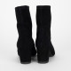 Stuart Weitzman Botki czarne zamszowe yuliana
