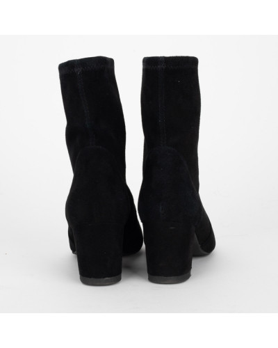 Stuart Weitzman Botki czarne zamszowe yuliana